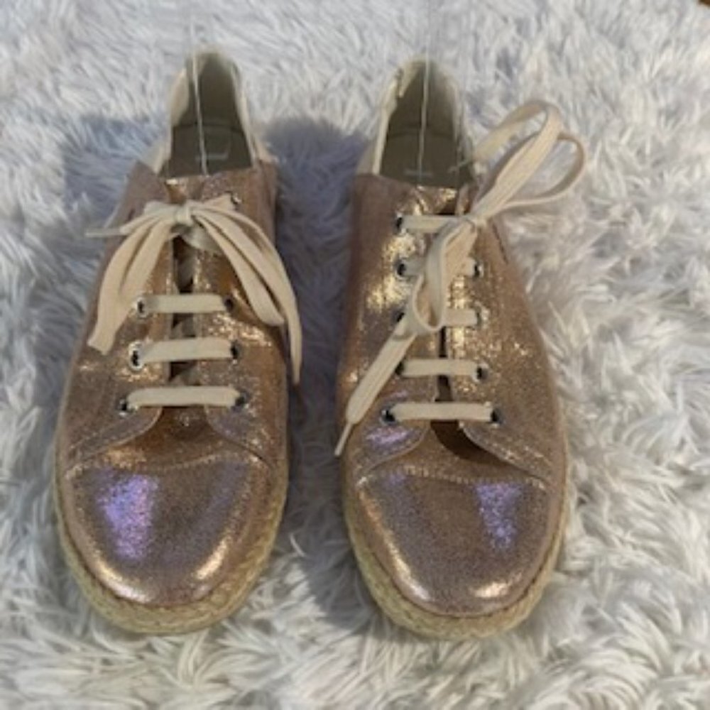 geox modesty canvas espadrelle sneaker in rose gold